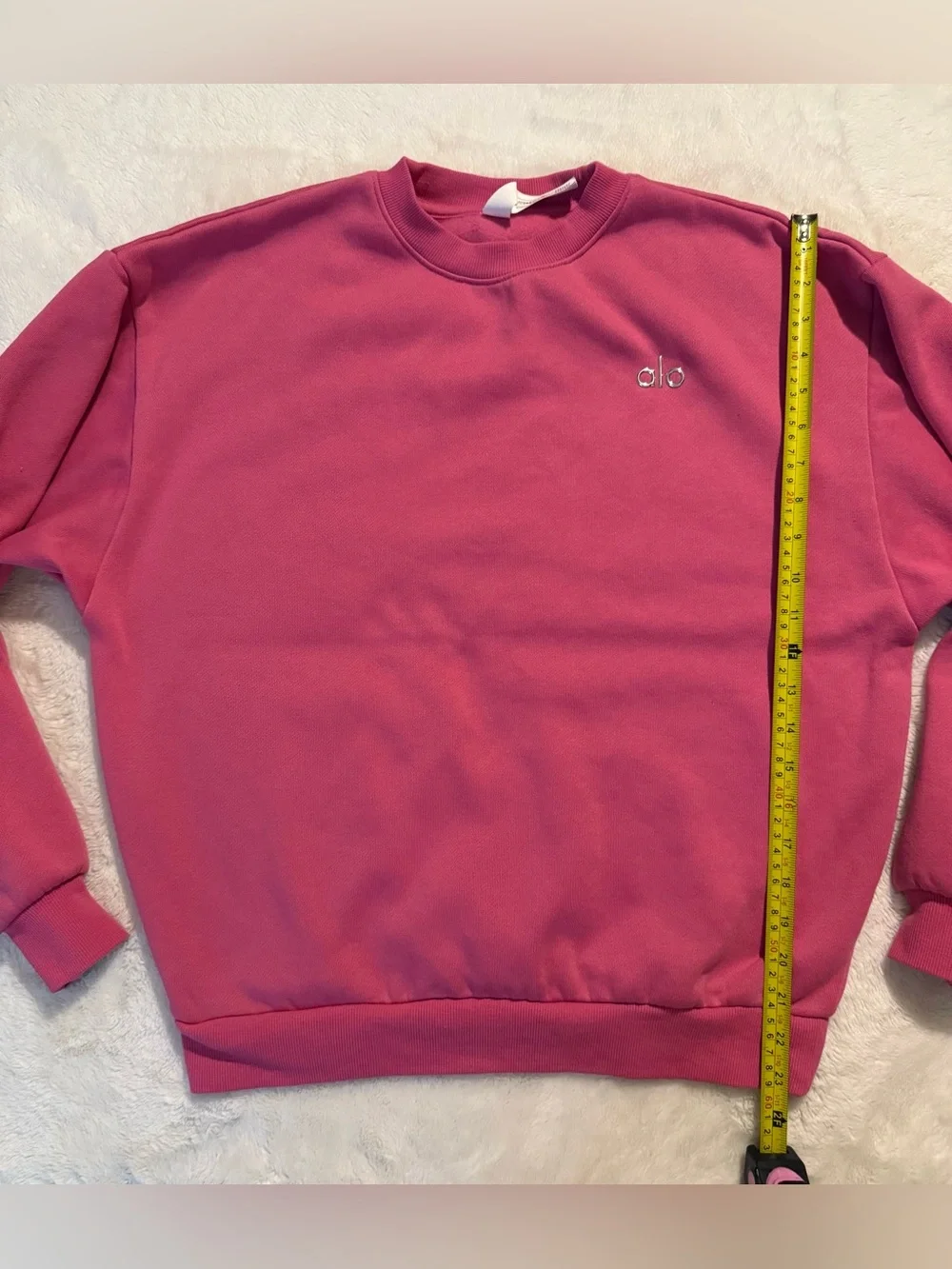 ALO Yoga Paradise Pink Crewneck Sweatshirt - size medium